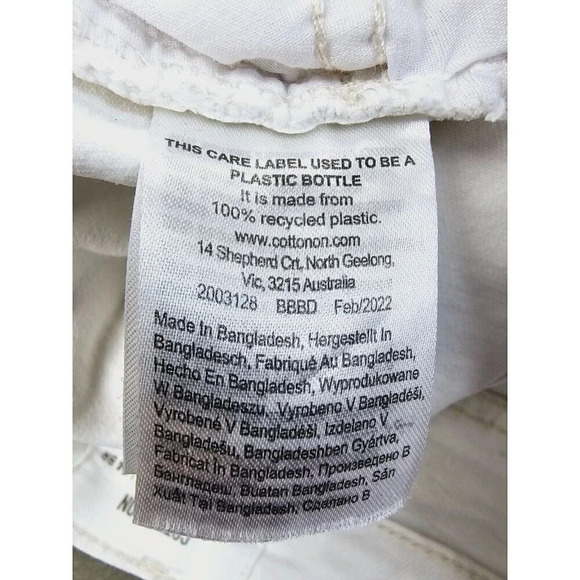 Cotton On Size 0 Women's White Stretch Mom Denim Jeans 28 Inch Inseam - Picture 9 of 12